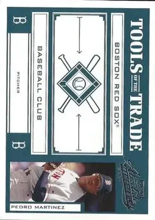 2004 Playoff Absolute Memorabilia - Tools of the Trade Green #TT-113 - Pedro Martinez - Boston Red Sox