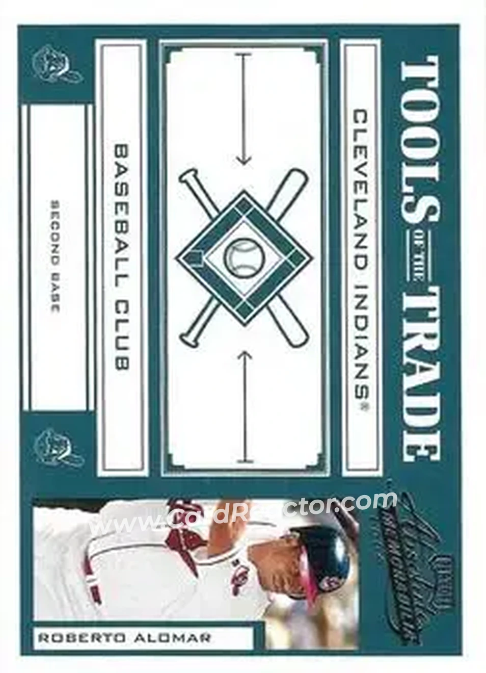 2004 Playoff Absolute Memorabilia - Tools of the Trade Green #TT-124 - Roberto Alomar - Cleveland Indians - Front