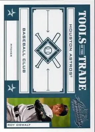 2004 Playoff Absolute Memorabilia - Tools of the Trade Green #TT-130 - Roy Oswalt - Houston Astros