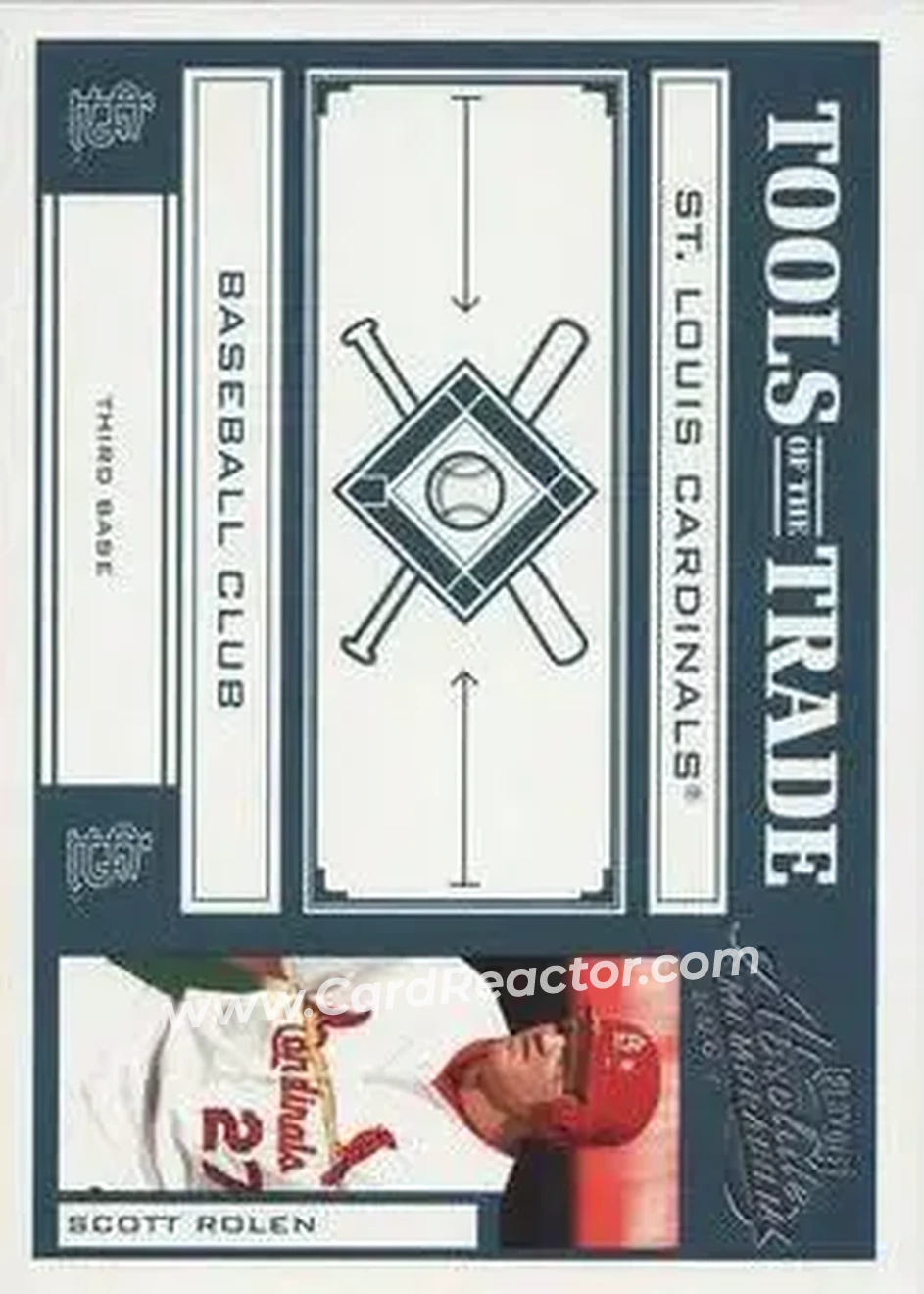 2004 Playoff Absolute Memorabilia - Tools of the Trade Green #TT-135 - Scott Rolen - St. Louis Cardinals - Front