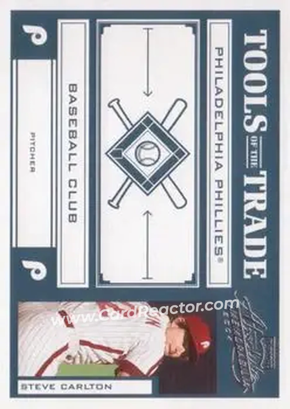 2004 Playoff Absolute Memorabilia - Tools of the Trade Green #TT-137 - Steve Carlton - Philadelphia Phillies - Front