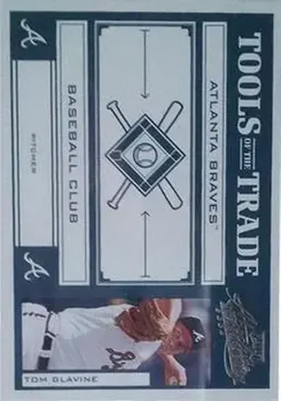 2004 Playoff Absolute Memorabilia - Tools of the Trade Green #TT-141 - Tom Glavine - Atlanta Braves