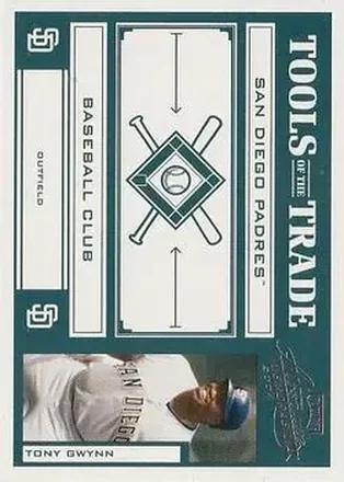 2004 Playoff Absolute Memorabilia - Tools of the Trade Green #TT-143 - Tony Gwynn - San Diego Padres
