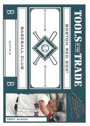 2004 Playoff Absolute Memorabilia - Tools of the Trade Green #TT-146 - Trot Nixon - Boston Red Sox