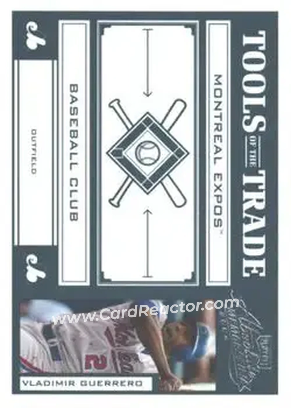 2004 Playoff Absolute Memorabilia - Tools of the Trade Green #TT-149 - Vladimir Guerrero - Montreal Expos - Front
