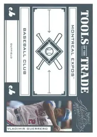 2004 Playoff Absolute Memorabilia - Tools of the Trade Green #TT-149 - Vladimir Guerrero - Montreal Expos