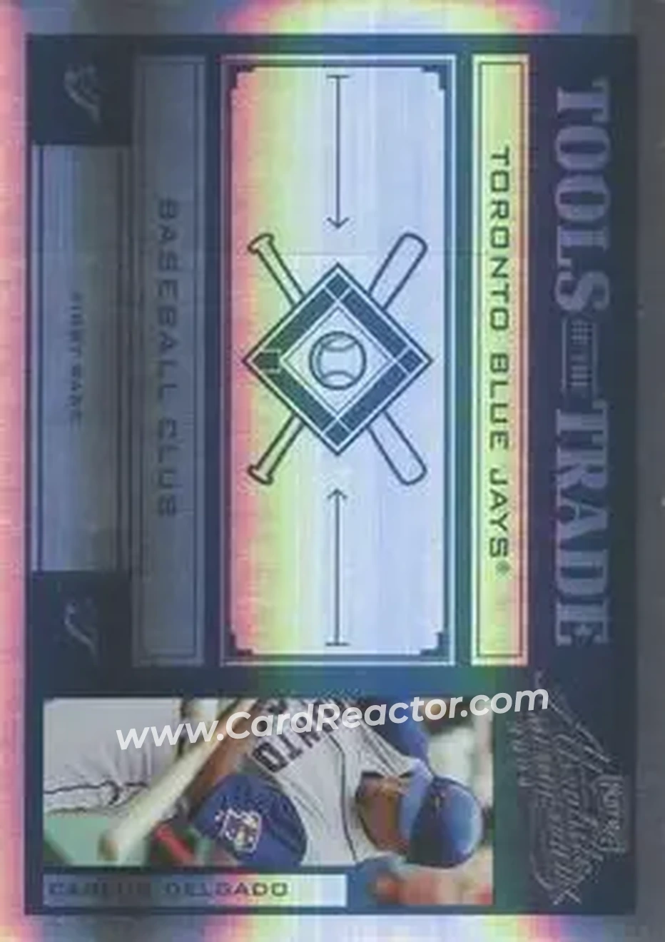 2004 Playoff Absolute Memorabilia - Tools of the Trade Green Spectrum #TT-28 - Carlos Delgado - Toronto Blue Jays - Front
