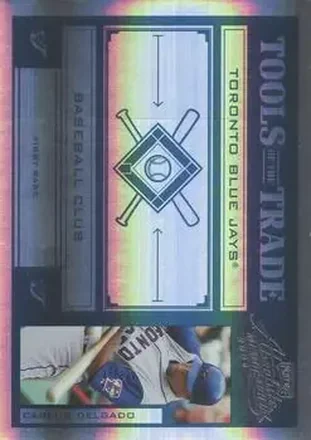2004 Playoff Absolute Memorabilia - Tools of the Trade Green Spectrum #TT-28 - Carlos Delgado - Toronto Blue Jays