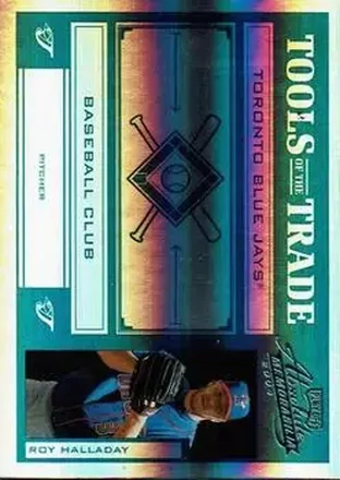 2004 Playoff Absolute Memorabilia - Tools of the Trade Green Spectrum #TT-129 - Roy Halladay - Toronto Blue Jays