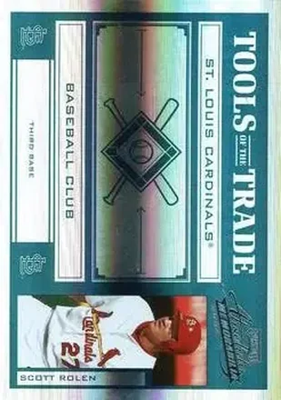 2004 Playoff Absolute Memorabilia - Tools of the Trade Green Spectrum #TT-135 - Scott Rolen - St. Louis Cardinals