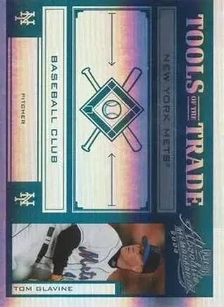 2004 Playoff Absolute Memorabilia - Tools of the Trade Green Spectrum #TT-142 - Tom Glavine - New York Mets