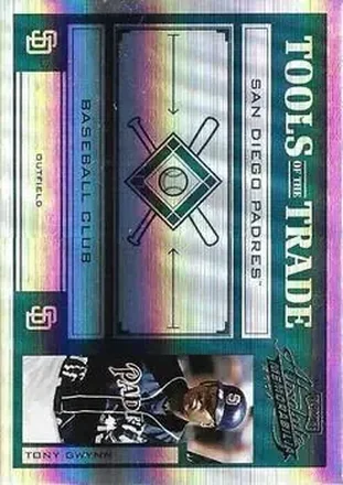 2004 Playoff Absolute Memorabilia - Tools of the Trade Green Spectrum #TT-144 - Tony Gwynn - San Diego Padres