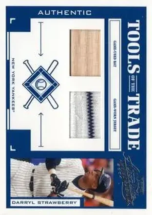 2004 Playoff Absolute Memorabilia - Tools of the Trade Material Combo #TT-38 - Darryl Strawberry - New York Yankees