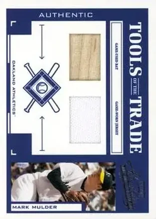 2004 Playoff Absolute Memorabilia - Tools of the Trade Material Combo #TT-89 - Mark Mulder - Oakland Athletics