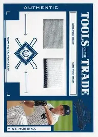 2004 Playoff Absolute Memorabilia - Tools of the Trade Material Combo #TT-98 - Mike Mussina - New York Yankees