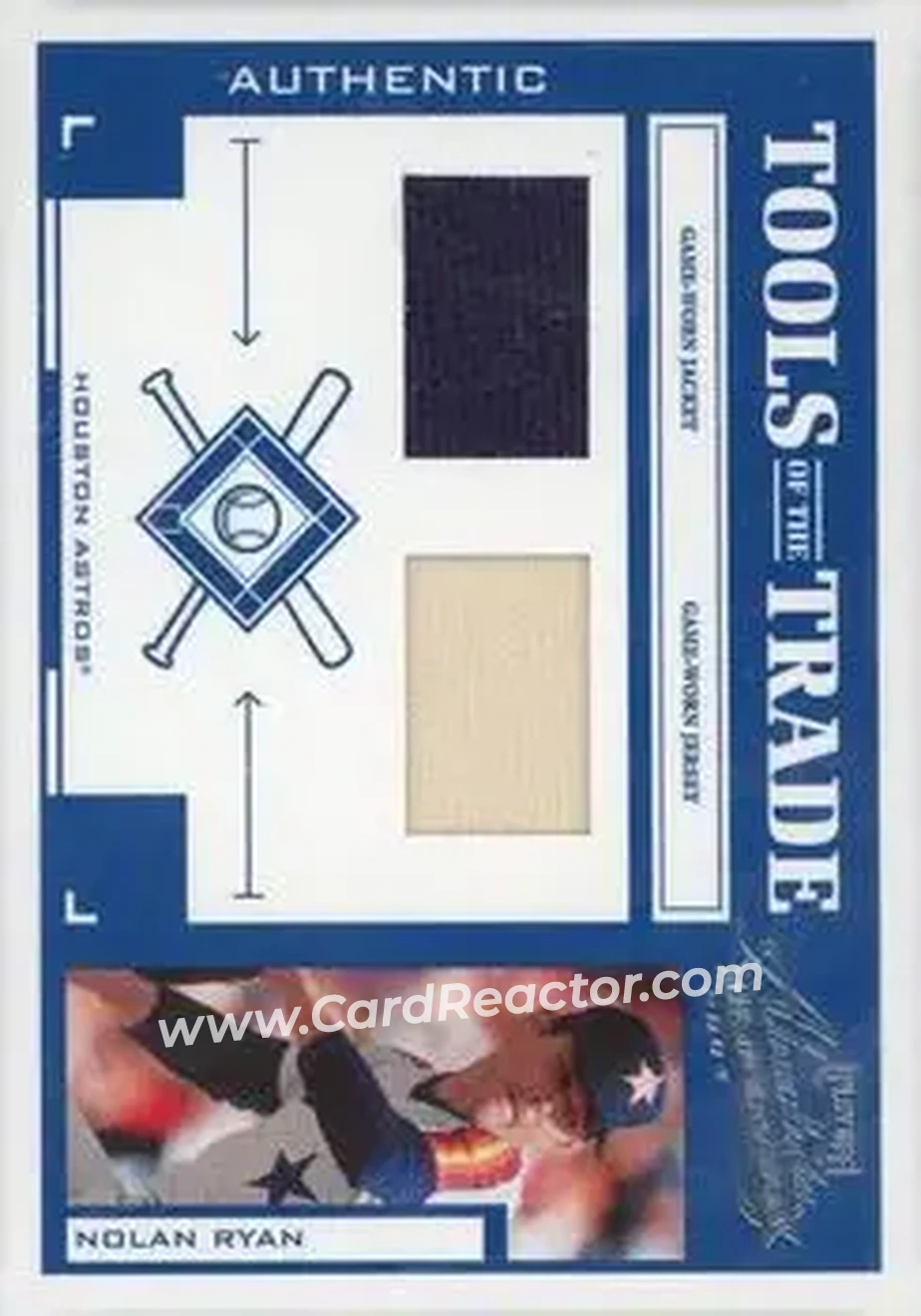 2004 Playoff Absolute Memorabilia - Tools of the Trade Material Combo #TT-107 - Nolan Ryan - Houston Astros - Front