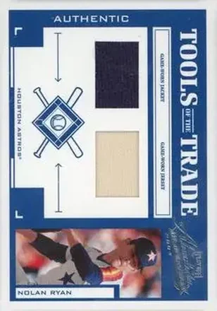 2004 Playoff Absolute Memorabilia - Tools of the Trade Material Combo #TT-107 - Nolan Ryan - Houston Astros