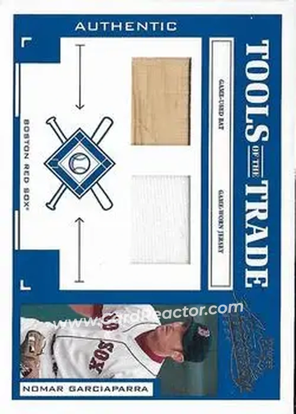 2004 Playoff Absolute Memorabilia - Tools of the Trade Material Combo #TT-109 - Nomar Garciaparra - Boston Red Sox - Front