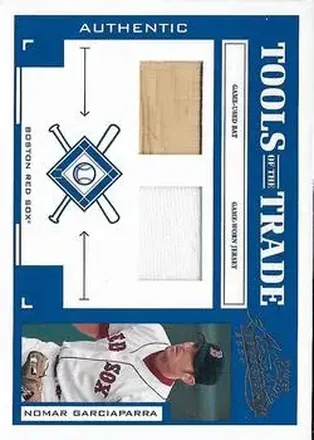 2004 Playoff Absolute Memorabilia - Tools of the Trade Material Combo #TT-109 - Nomar Garciaparra - Boston Red Sox