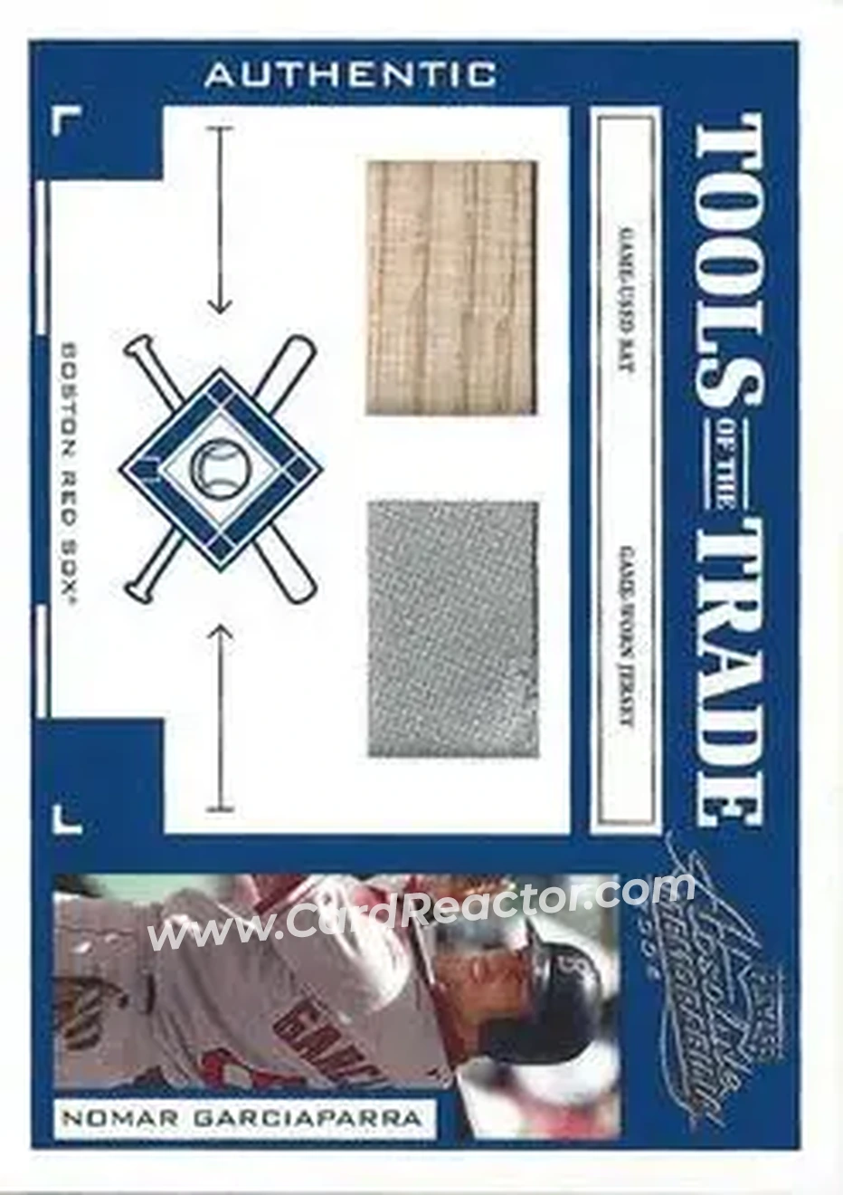 2004 Playoff Absolute Memorabilia - Tools of the Trade Material Combo #TT-110 - Nomar Garciaparra - Boston Red Sox - Front
