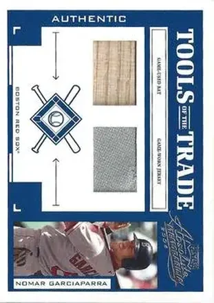 2004 Playoff Absolute Memorabilia - Tools of the Trade Material Combo #TT-110 - Nomar Garciaparra - Boston Red Sox