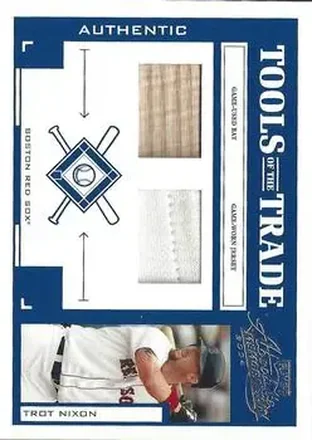2004 Playoff Absolute Memorabilia - Tools of the Trade Material Combo #TT-146 - Trot Nixon - Boston Red Sox