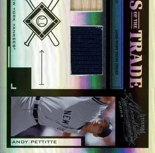 2004 Playoff Absolute Memorabilia - Tools of the Trade Material Combo PS #TT-14 - Andy Pettitte - New York Yankees