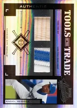 2004 Playoff Absolute Memorabilia - Tools of the Trade Material Combo PS #TT-15 - Angel Berroa - Kansas City Royals