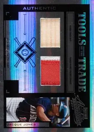 2004 Playoff Absolute Memorabilia - Tools of the Trade Material Combo PS #TT-60 - Jacque Jones - Minnesota Twins