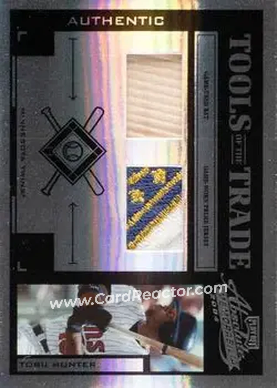 2004 Playoff Absolute Memorabilia - Tools of the Trade Material Combo PS #TT-145 - Torii Hunter - Minnesota Twins - Front