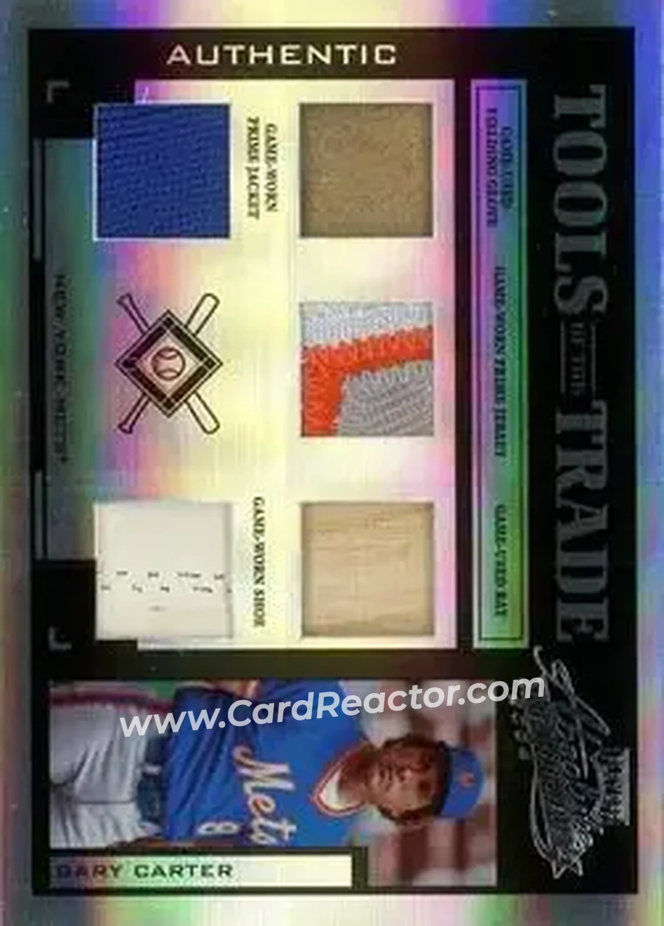 2004 Playoff Absolute Memorabilia - Tools of the Trade Material Five PS #TT-51 - Gary Carter - New York Mets - Front