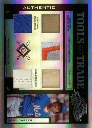 2004 Playoff Absolute Memorabilia - Tools of the Trade Material Five PS #TT-51 - Gary Carter - New York Mets