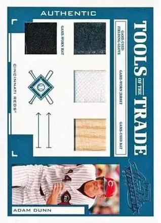 2004 Playoff Absolute Memorabilia - Tools of the Trade Material Quad #TT-1 - Adam Dunn - Cincinnati Reds