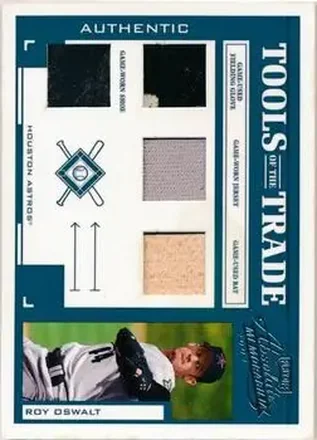 2004 Playoff Absolute Memorabilia - Tools of the Trade Material Quad #TT-130 - Roy Oswalt - Houston Astros