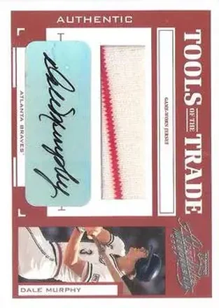 2004 Playoff Absolute Memorabilia - Tools of the Trade Material Signature Single #TT-36 - Dale Murphy - Atlanta Braves