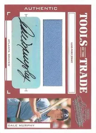 2004 Playoff Absolute Memorabilia - Tools of the Trade Material Signature Single #TT-37 - Dale Murphy - Atlanta Braves