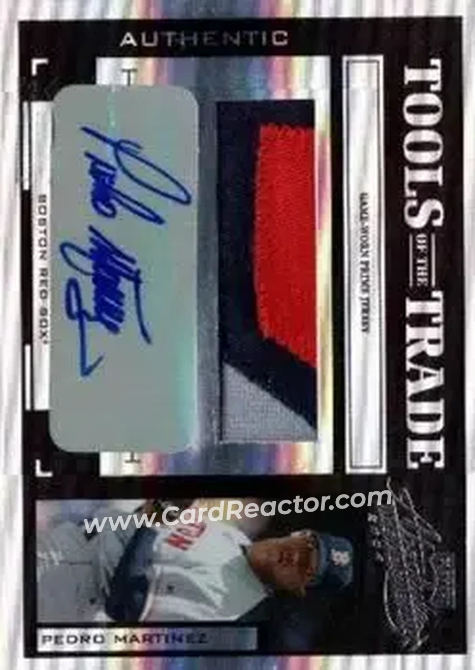 2004 Playoff Absolute Memorabilia - Tools of the Trade Material Signature Single PS #TT-113 - Pedro Martinez - Boston Red Sox - Front