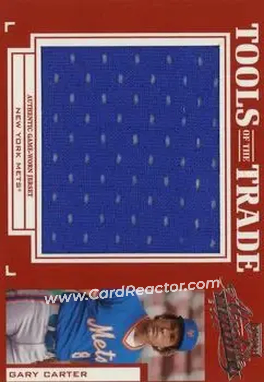 2004 Playoff Absolute Memorabilia - Tools of the Trade Material Single Jumbo #TT-51 - Gary Carter - New York Mets - Front