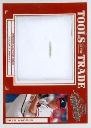 2004 Playoff Absolute Memorabilia - Tools of the Trade Material Single Jumbo #TT-55 - Greg Maddux - Atlanta Braves