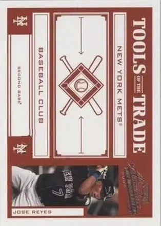 2004 Playoff Absolute Memorabilia - Tools of the Trade Red #TT-73 - Jose Reyes - New York Mets