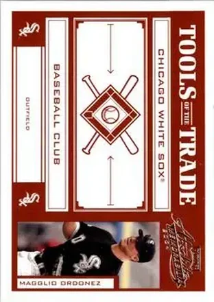 2004 Playoff Absolute Memorabilia - Tools of the Trade Red #TT-84 - Magglio Ordonez - Chicago White Sox