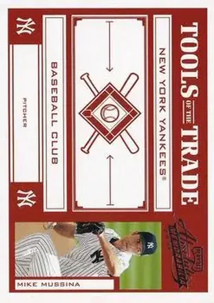 2004 Playoff Absolute Memorabilia - Tools of the Trade Red #TT-98 - Mike Mussina - New York Yankees