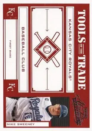 2004 Playoff Absolute Memorabilia - Tools of the Trade Red #TT-104 - Mike Sweeney - Kansas City Royals
