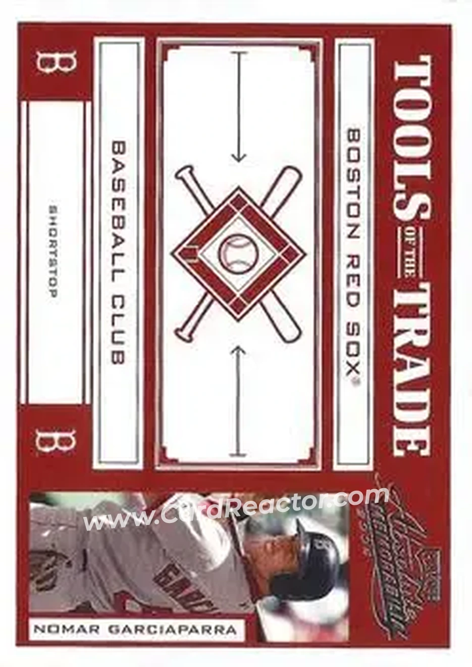 2004 Playoff Absolute Memorabilia - Tools of the Trade Red #TT-110 - Nomar Garciaparra - Boston Red Sox - Front
