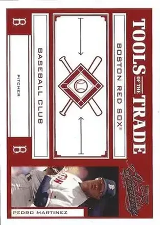 2004 Playoff Absolute Memorabilia - Tools of the Trade Red #TT-113 - Pedro Martinez - Boston Red Sox