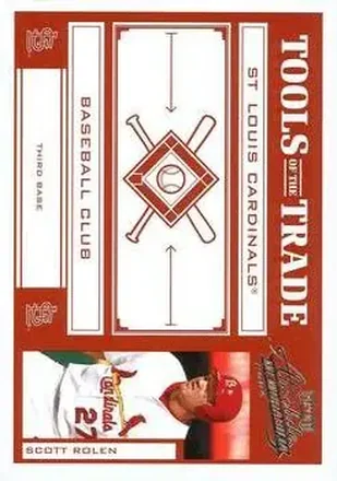 2004 Playoff Absolute Memorabilia - Tools of the Trade Red #TT-135 - Scott Rolen - St. Louis Cardinals
