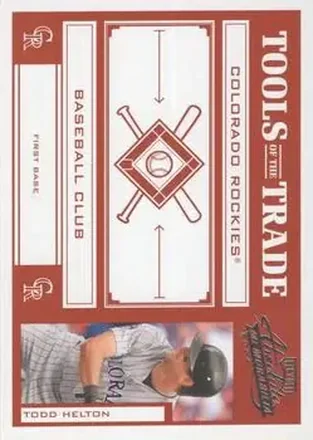 2004 Playoff Absolute Memorabilia - Tools of the Trade Red #TT-140 - Todd Helton - Colorado Rockies