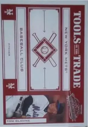2004 Playoff Absolute Memorabilia - Tools of the Trade Red #TT-142 - Tom Glavine - New York Mets