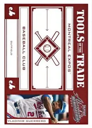 2004 Playoff Absolute Memorabilia - Tools of the Trade Red #TT-149 - Vladimir Guerrero - Montreal Expos