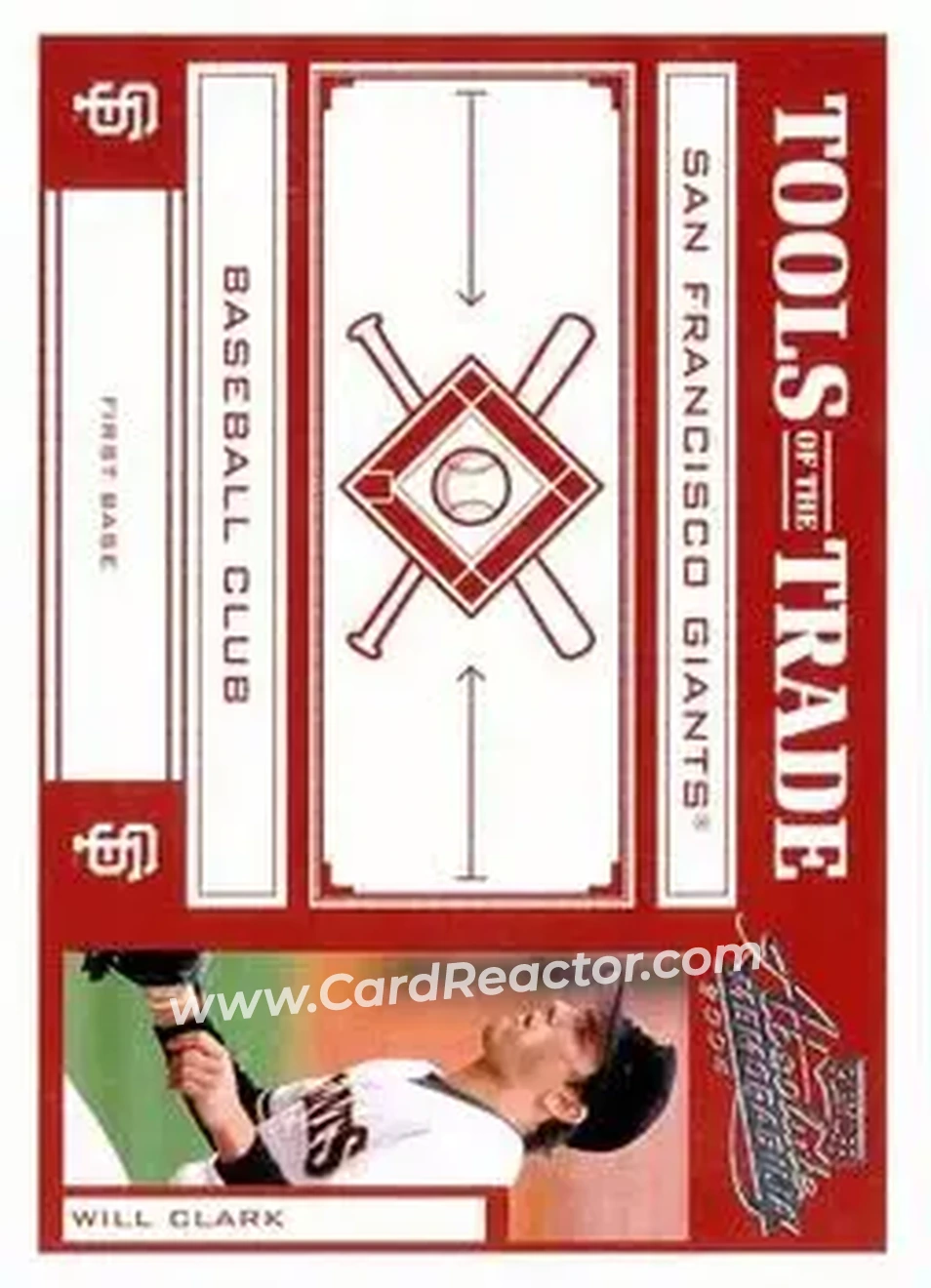 2004 Playoff Absolute Memorabilia - Tools of the Trade Red #TT-150 - Will Clark - San Francisco Giants - Front